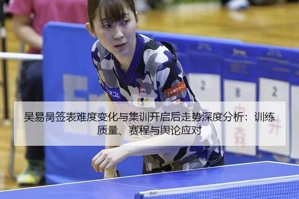 吴易昺签表难度变化与集训开启后走势深度分析：训练质量、赛程与舆论应对